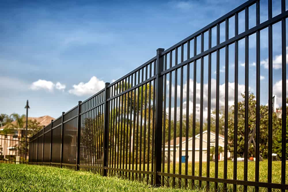 Commercial aluminum fence